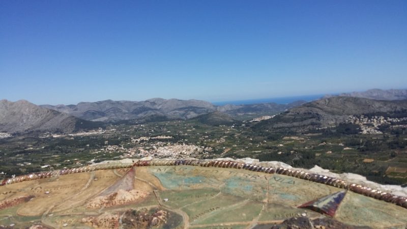 Viewpoint at Coll de Rates.